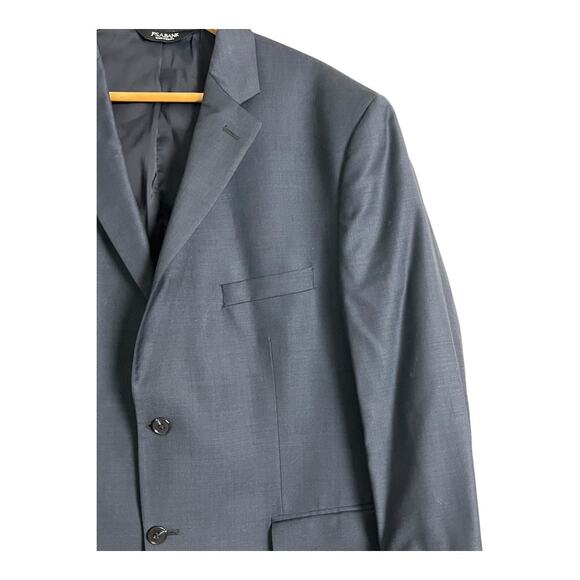 Jos. A. Bank Blue Wool Traveler Blazer Sport Coat 46 Short Preppy Navy Tailored - Picture 4 of 10